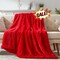 Faux Fur Sherpa Throw Blanket for Couch, 50"x60" Red Christmas Sherpa Fleece Reversible Soft Fuzzy Fluffy Shaggy Blankets for Sofa Bed Home Decor